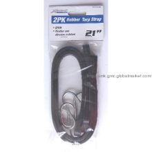 2PK 21\" Rubber Tarp Strap Zinc Plated Steel hooks