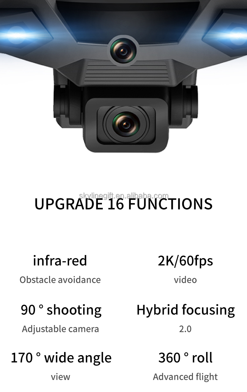 2021 New P5 Pro Drone 4k HD Dual Camera Visual Positioning WiFi Fpv Mini Drone Height Preservation Rc Quadcopter Gifts Toys