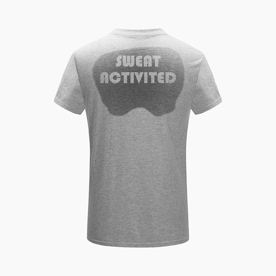 Hidden Printing Water Sweat Sensitive Activated Sports T Shirt