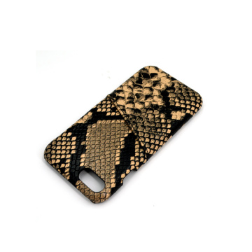 Slot Pemegang Kartu Kustom Python Leather Case Telepon