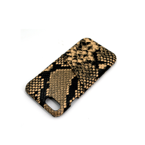 Luxury Credit Card Holder Python Leather Phone Case