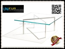 Replica Mies van der Rohe modern home furniture barcelona cofee table with glass top