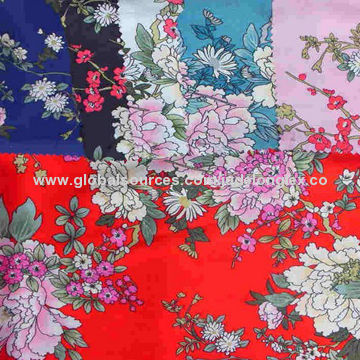 Charmeuse Polyester Satin Printed Fabric