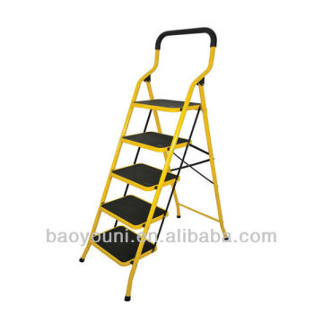 BAOYOUNI 5 step folding steel ladder domestic ladder