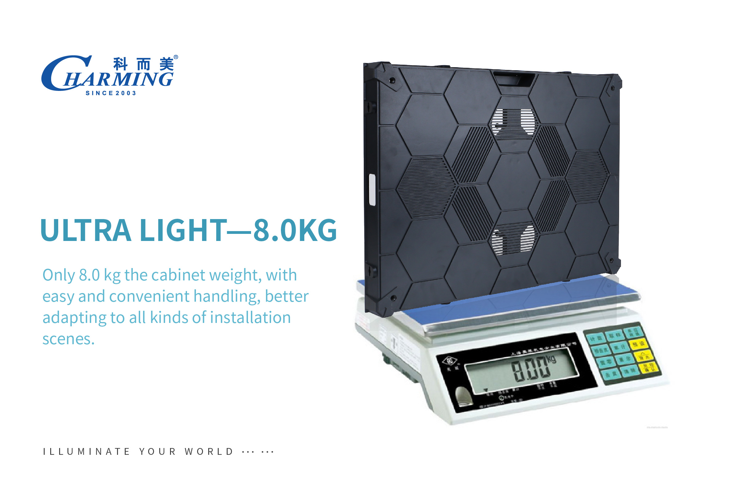 fast stock magnesium alloy cabinet 640*480mm P2.5 indoor led display for meeting room/school/hotel