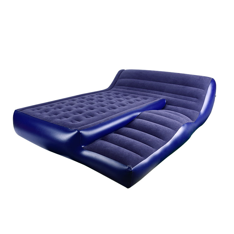 Penyesuaian Blue 2in1 Inflatable Air Bed Sofa Bed