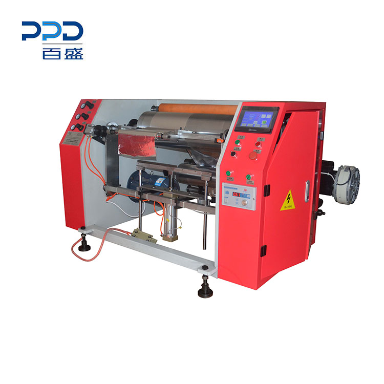 Semi Automatic Kitchen 2 Shaft Silicon Paper PE Coated Paper Roll Rewinder Machine