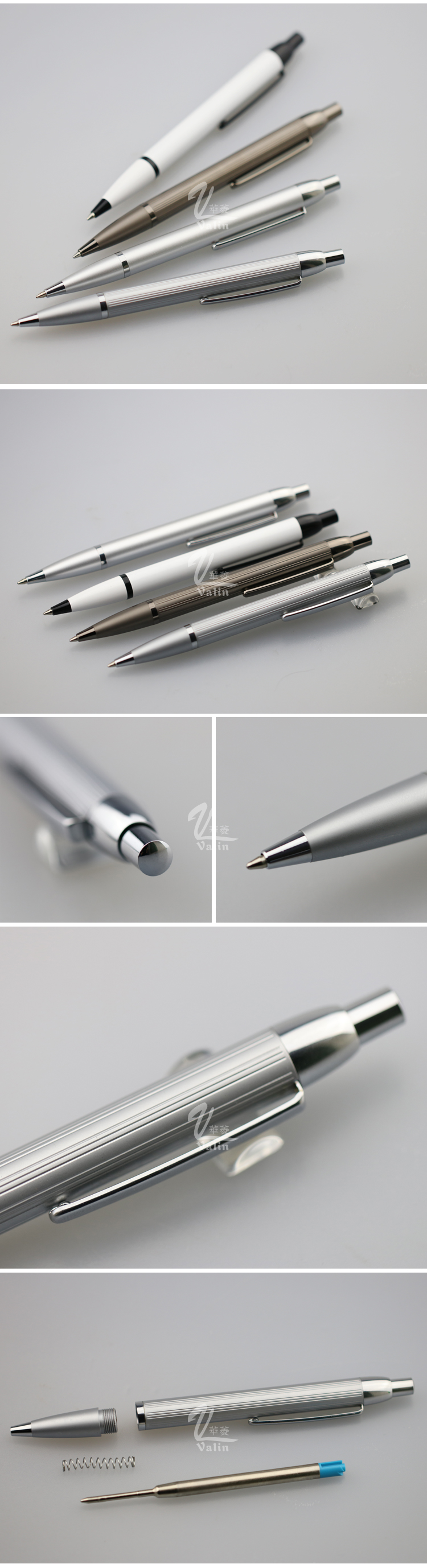 Best price 4 spray color metal ball point pen for business hotel promotional