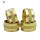 hex threading lock RIVETflange brass copper knurled nut