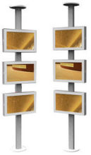 Outdoor 3 Screen Media Advertisement Digital Signage, Network Advertising Player