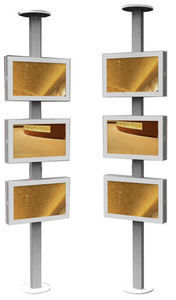 Outdoor 3 Screen Media Advertisement Digital Signage, Network Advertising Player