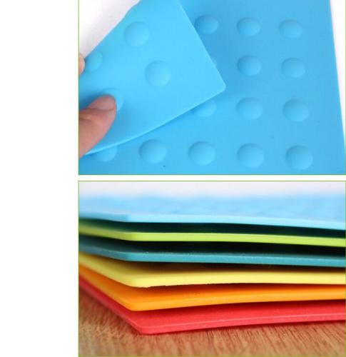 Blue Pot Coaster Heat Resistance Silicone Table Pad