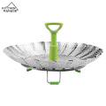 Cesta De Aço Inoxidável Vegetal Folding Steamer