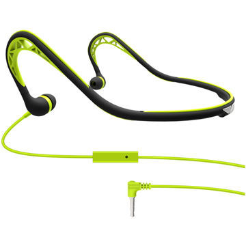 2014 Newest Design Waterproof Sports Neckband Earphones with Reflective Fabric, 32 Ohms Impedance