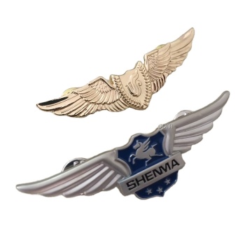 Custom Metal Airline Pilot Wings Pin