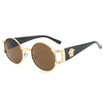 2023 Designer Metal Sunglasses: Authentic Polarized Round Shades