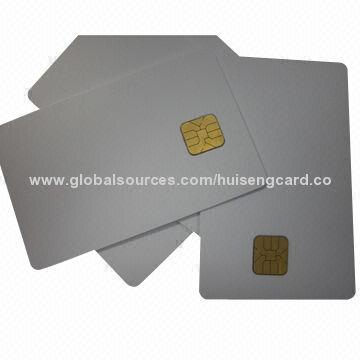 Blank white ISSI 4428 magnetic card