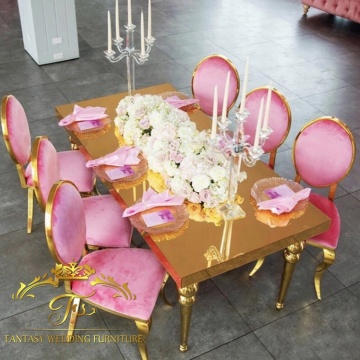 Gold Stainless Steel Party Decorations & Kids Furniture Sets