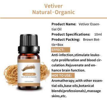 Aceite de vetiver puro para masaje corporal