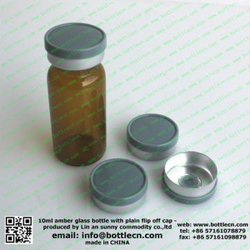 10ml amber bottles/amber glass bottle bottle cap dark gray FC20-6P