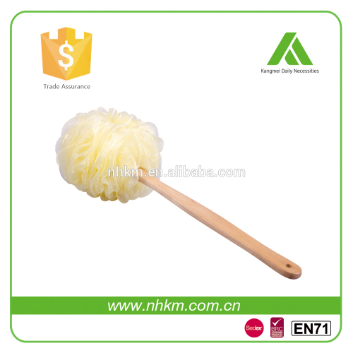 Bath brush with handle bath sponge