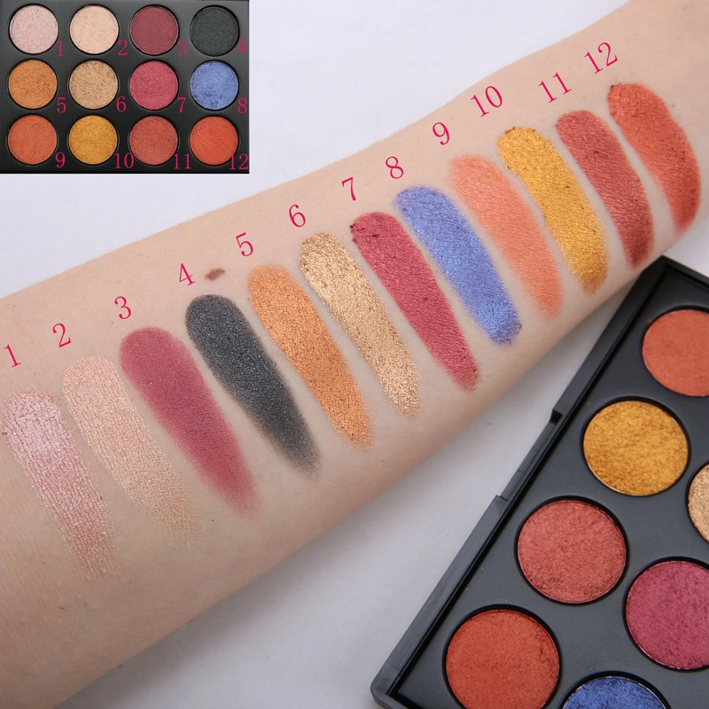 High Pigment Eyeshadow Packaging Palette Christmas Makeup 12 Colors Eyeshadow Pallate