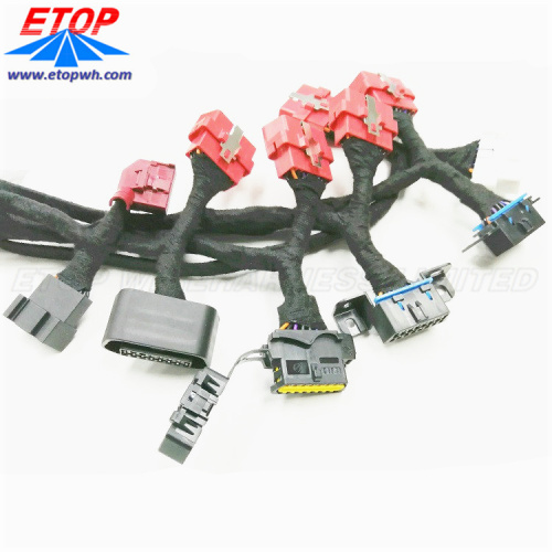 J1962 16PIN OBD Red Wire Harness for Truck