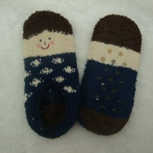 WSP-318 Moisture Dark Color Invisible Indoor Women Spa Socks/Non-skid Spa Socks