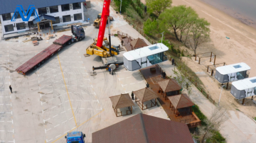 Luxury mobile house prefab resort mobile capsule house