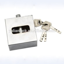 Chrome painted iron mortise padlock