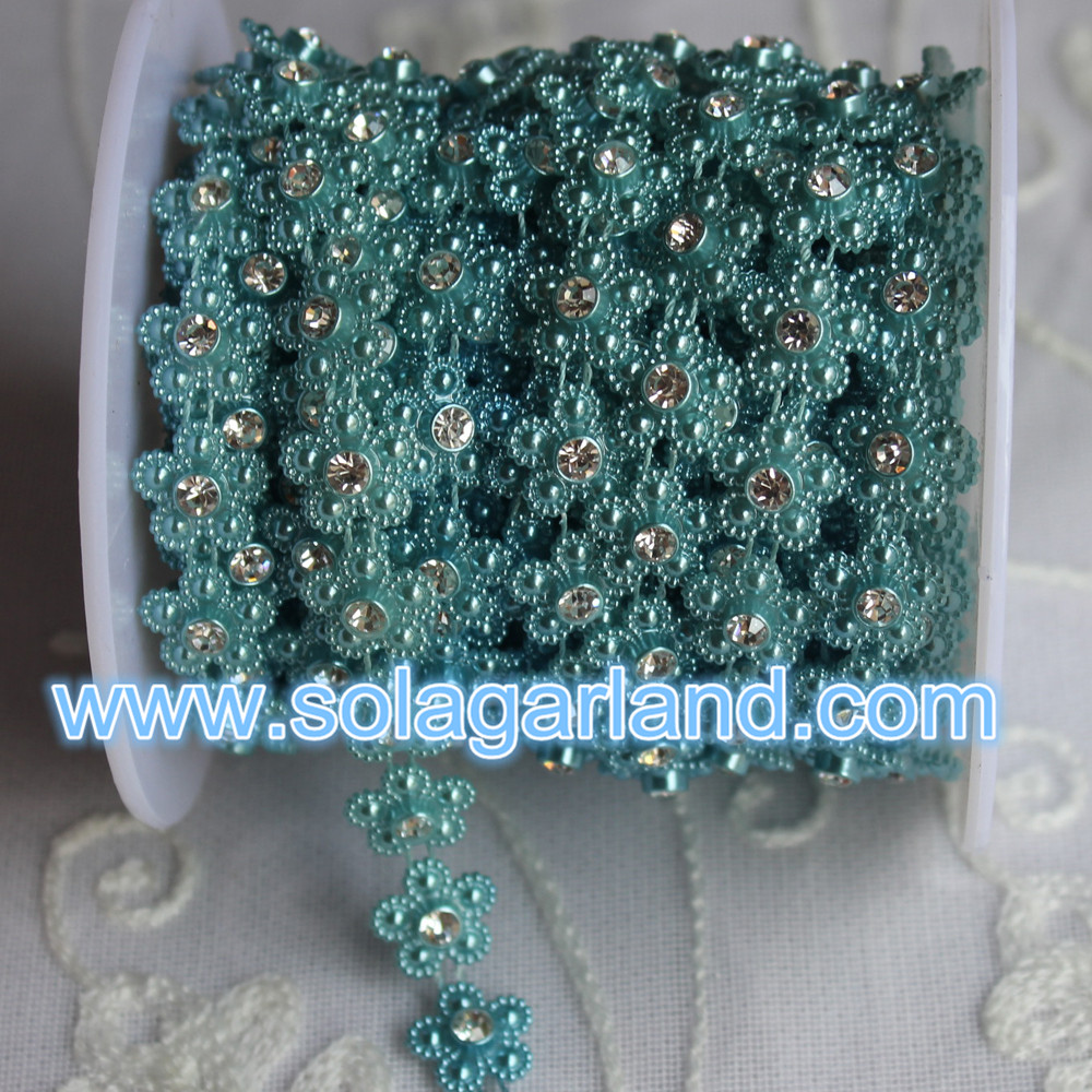 Rhinestone Flower Ribbon