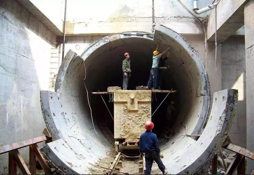 Stalen tunnel metalen buiskader