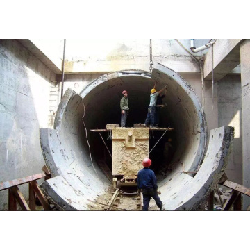 Estrutura de tubo de metal de túnel de aço