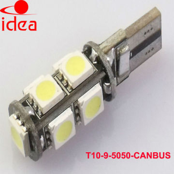 Canbus T10 9smd 5050 led car light car led canbus light