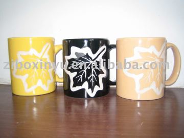 11oz color glazed and printable ceramic mug