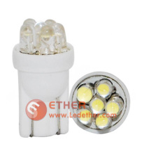 T10 6pcs LED Light Wedge Bulbs (E-T10-Wedge-6-3B-W)