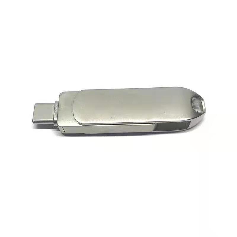 Disco de flash USB de metal giratorio Tipo C USB