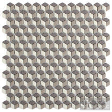 Decorative Rhombus Glass Mosaic Tile Art