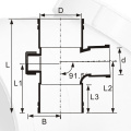 BS5255 / 4514 الصرف Upvc الحد من المحملة الباب الخلفي الرمادي