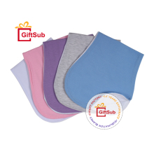 Custom Sublimated Double Layer Polyester Cotton & Pastel Color Burp Cloths for Newborns