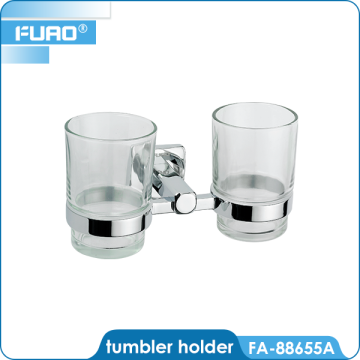 FUAO bathroom cup hanger rack with suction cup