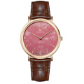 Natural Gem Stone Dials Woman Quartz Leather Watch