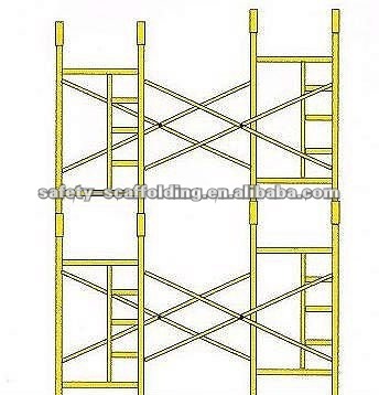 steel construction scaffolding frame