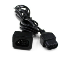 2 pcs 7 Pin for NES Controller Extension Lead Cable for NES Joypad 8 bit System Cord