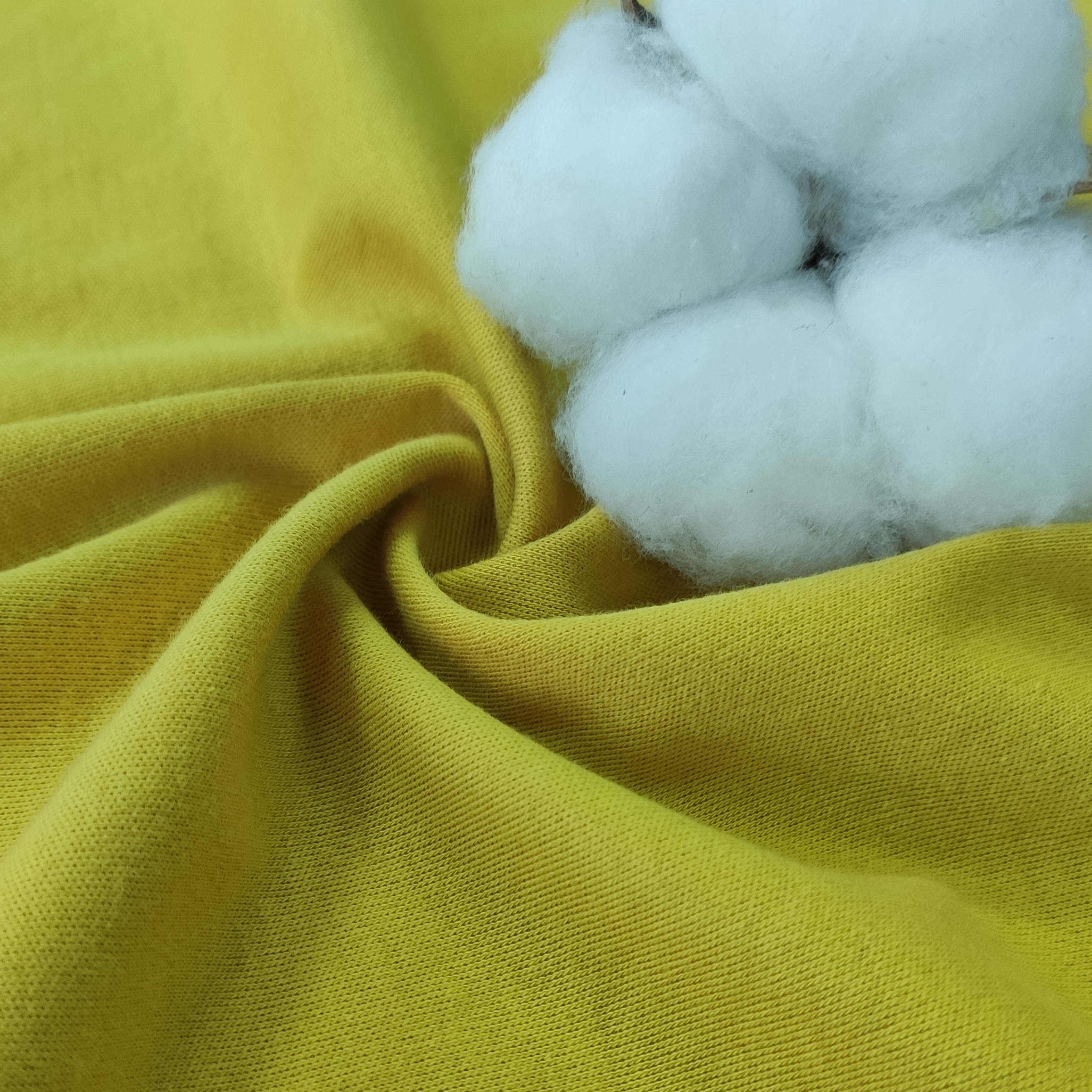 GOTS 5.0 2020 hot sale product 100% organic cotton interlock knitting fabric for clothes
