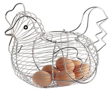New Kitchen Wire Craft Chicken Egg Basket Easter Egg Basket Gifts Basket