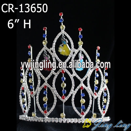 6 inch strass sieraden diamant bruid kroon