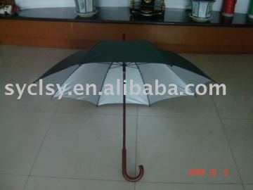 wooden UV protection umbrella