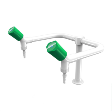 Laboratory Double outlet faucet White