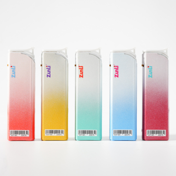 Angled ignition Gradient Metal Cover Jet Flame Lighter